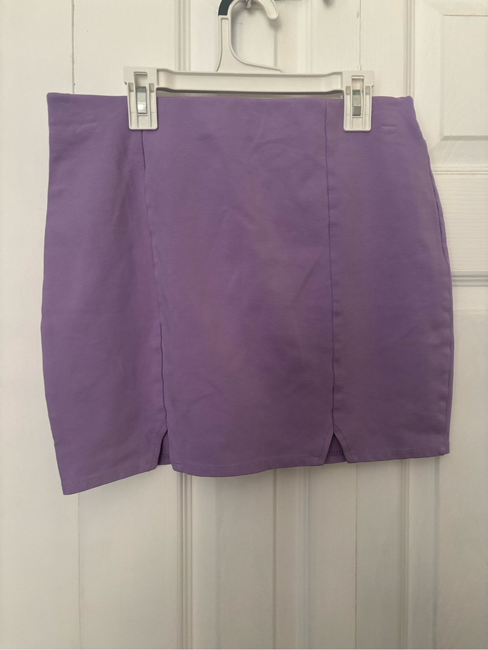 Must Have Lavender Mini Skirt - Straight Silhouette